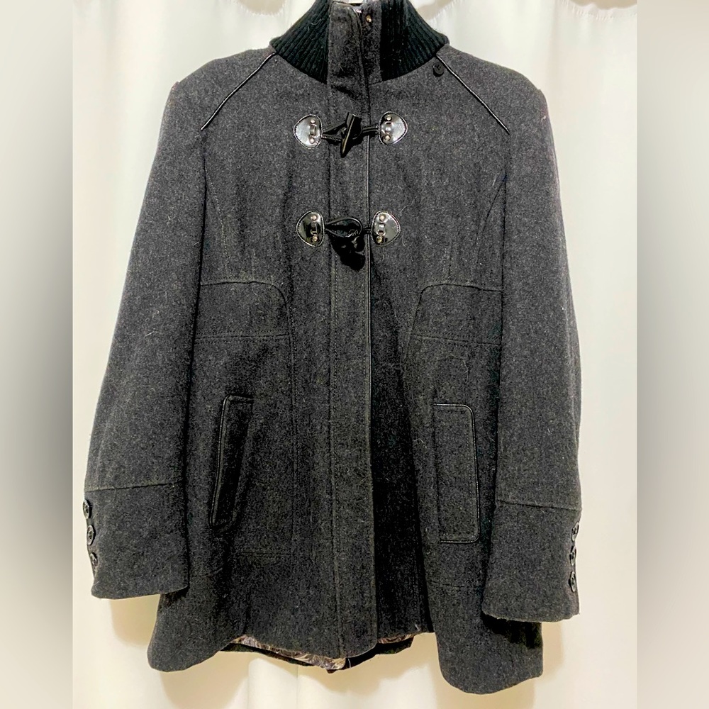 Wool a-line peacoat